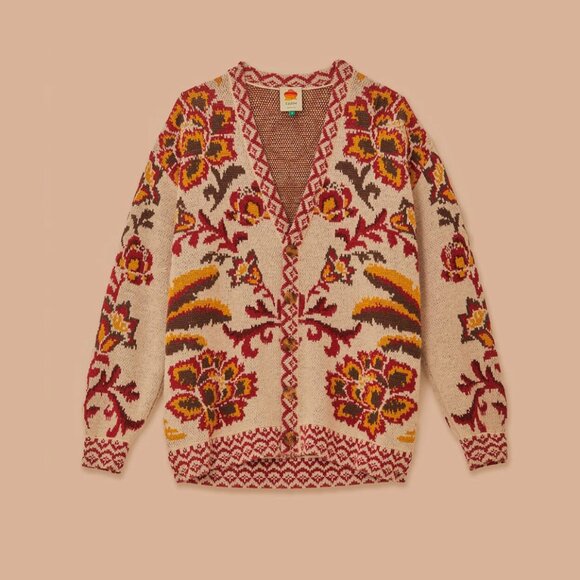 FARM Rio Toucans Scarf Knit Cardigan - Picture 3 of 13